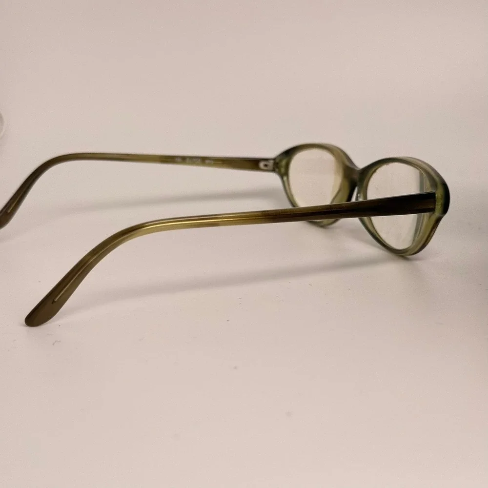 Kate Spade Elyce N7U Oval Eyeglasses Olive Green Brown Tortoise Frames Italy 135